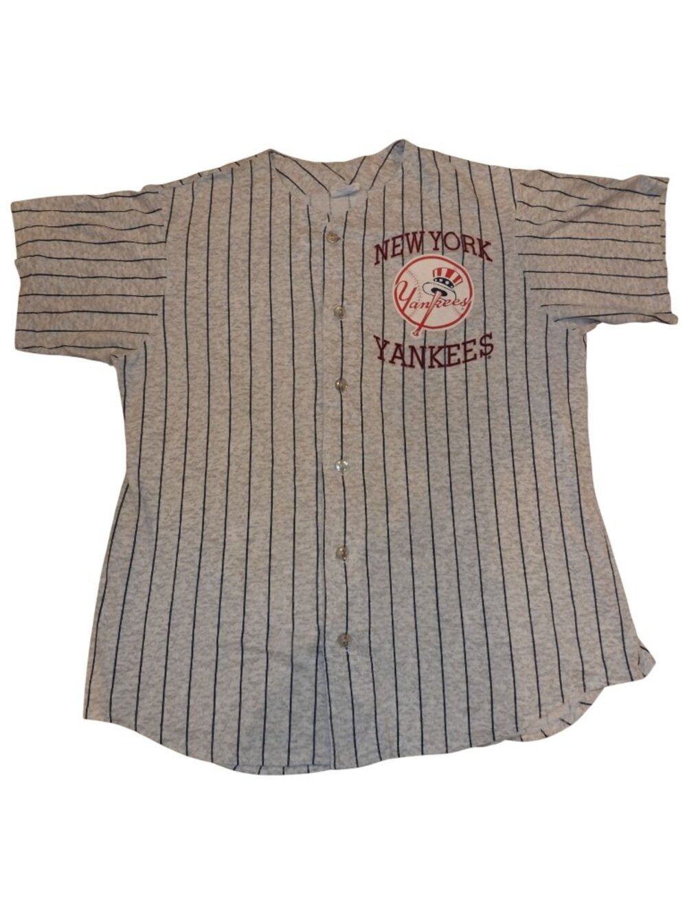 Vintage 90s New York Yankees Off the Bench Cotton Jersey Large Made in USA